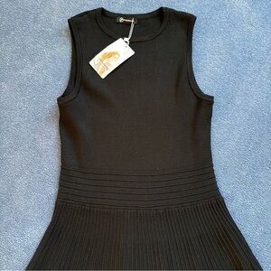 PRETTY GARDEN Spring Casual Dresses Size Large Black Summer Business Work